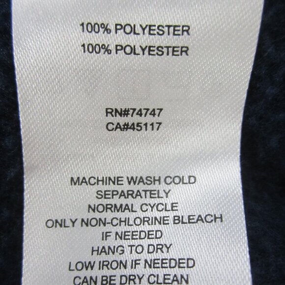 Redhead Mens XL Navy Blue Fleece Long Sleeved Button Shirt Soft Shacket Outdoor - Picture 2 of 9